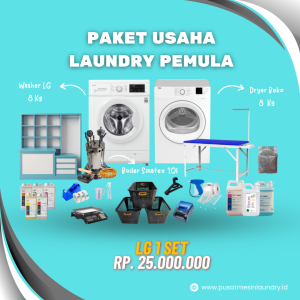 Paket Usaha Laundry Pemula LG 1 Set 25