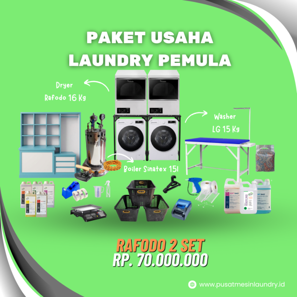 Paket Usaha Laundry Pemula Rafodo 2 Set 70