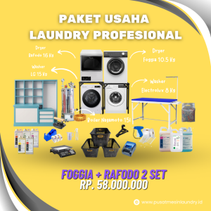 Paket Usaha Laundry Profesional Foggia+Rafodo  2 Set 58