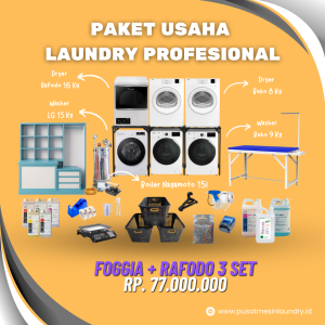 Paket Usaha Laundry Profesional Foggia+Rafodo 3 Set 77