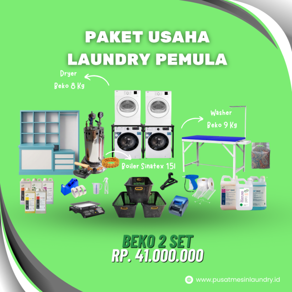 Paket Usaha Laundry Pemula Beko 2 Set 41