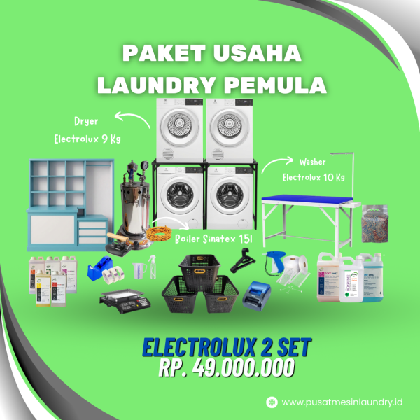 Paket Usaha Laundry Pemula Electrolux 2 Set 49
