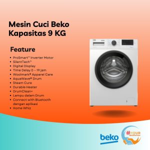 Mesin Cuci Beko 9 Kg
