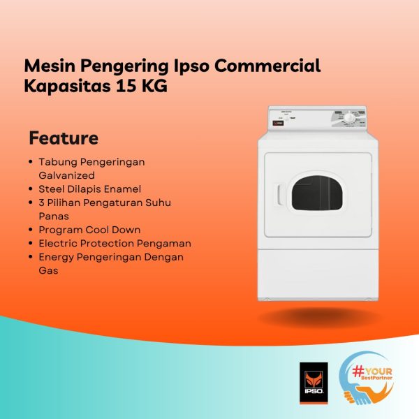 Mesin Pengering Ipso 15 Kg