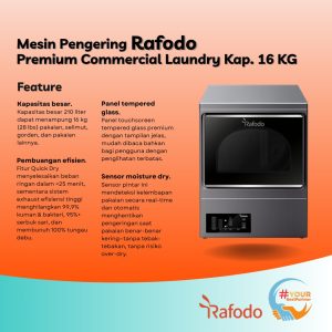 Mesin Pengering Rafodo 16 Kg