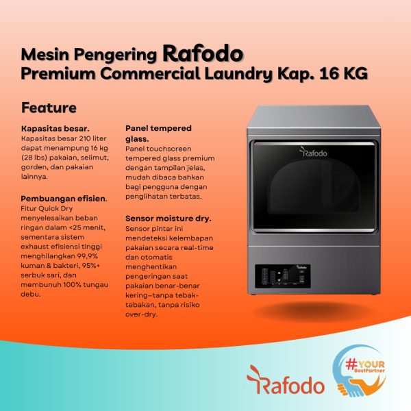 Mesin Pengering Rafodo 16 Kg